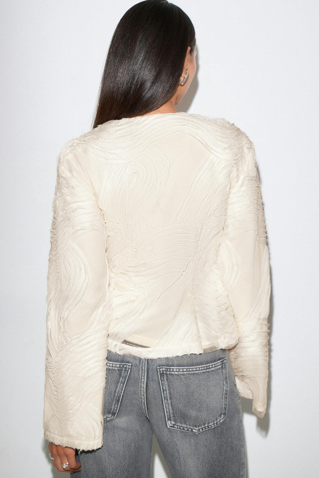 Structured shaped blouse - Creme