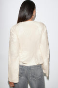 Structured shaped blouse - Creme
