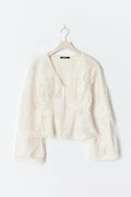 Structured shaped blouse - Creme