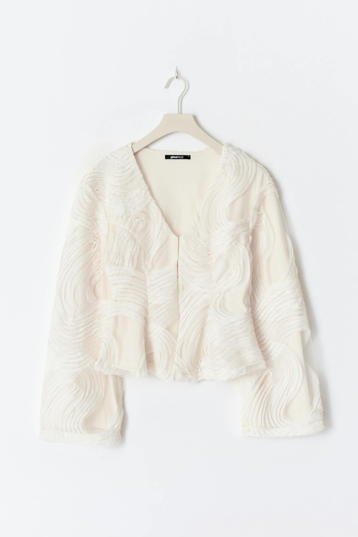 Structured shaped blouse - Creme