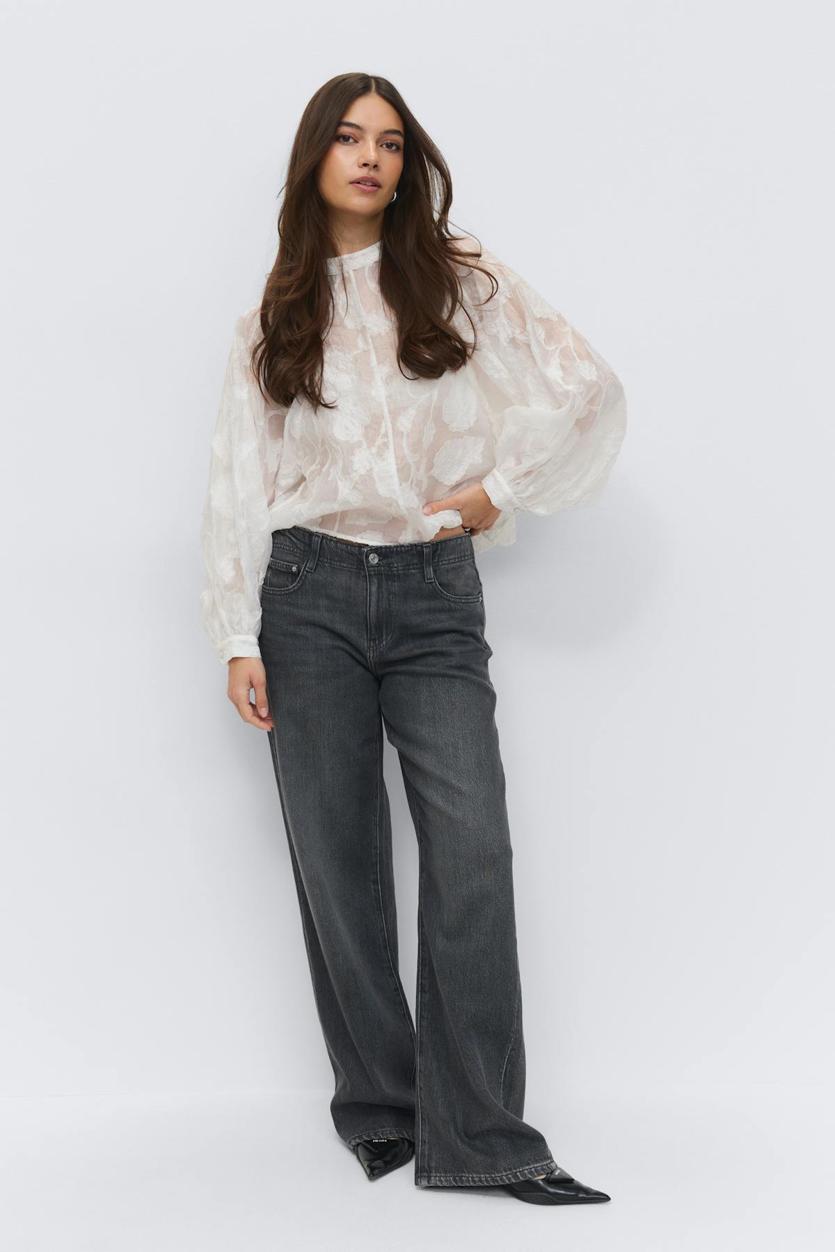 Structured blouse - Creme