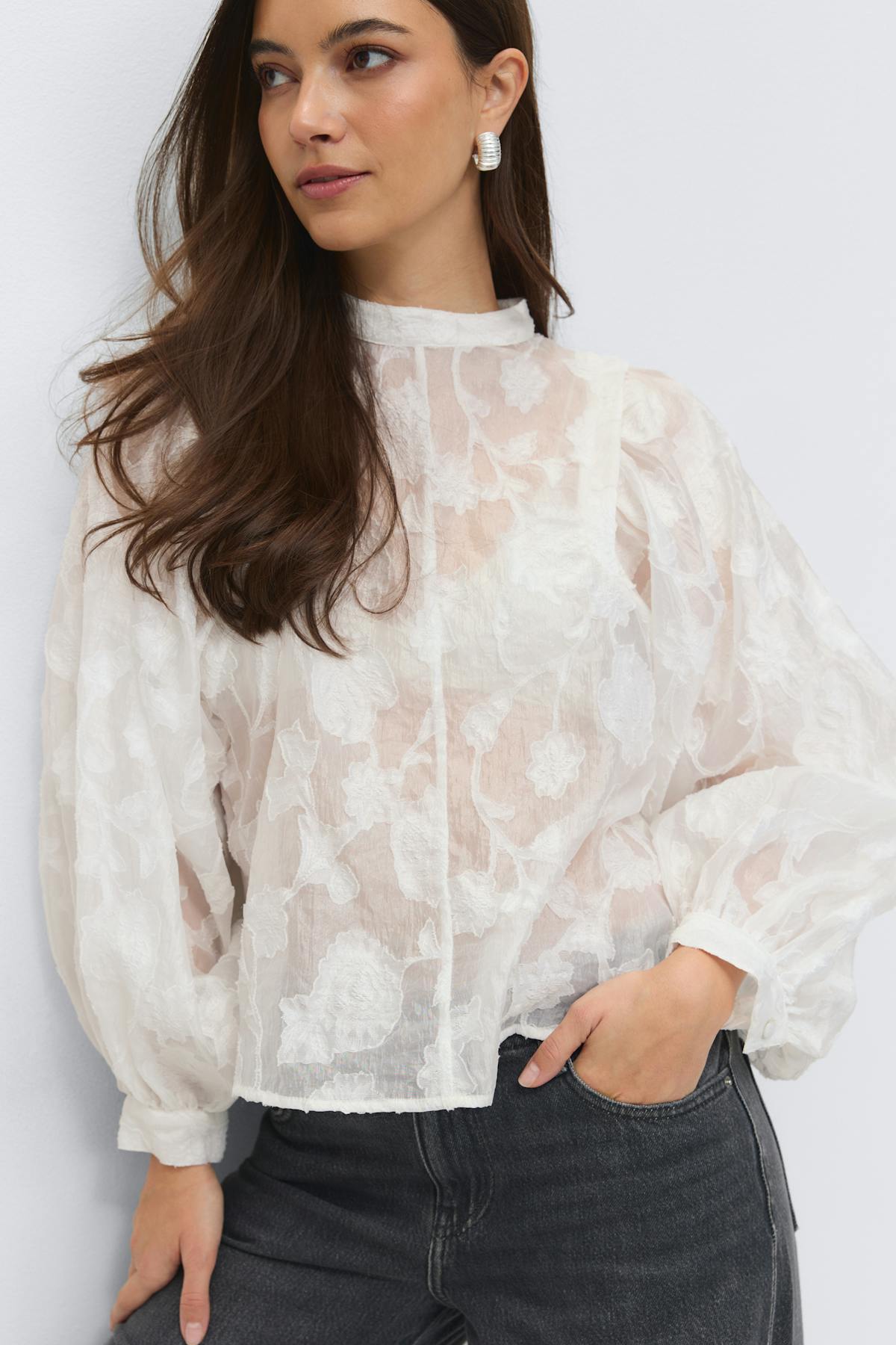 Structured blouse - Noir