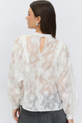 Structured blouse - Creme