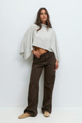 Soft cape - Beige melange