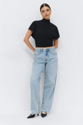 Baggy-crush jeans - Orchid pink