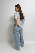 Baggy-crush jeans - Orchid pink