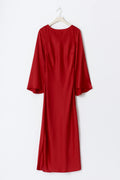 Satin wide sleeve maxi dress - Champange