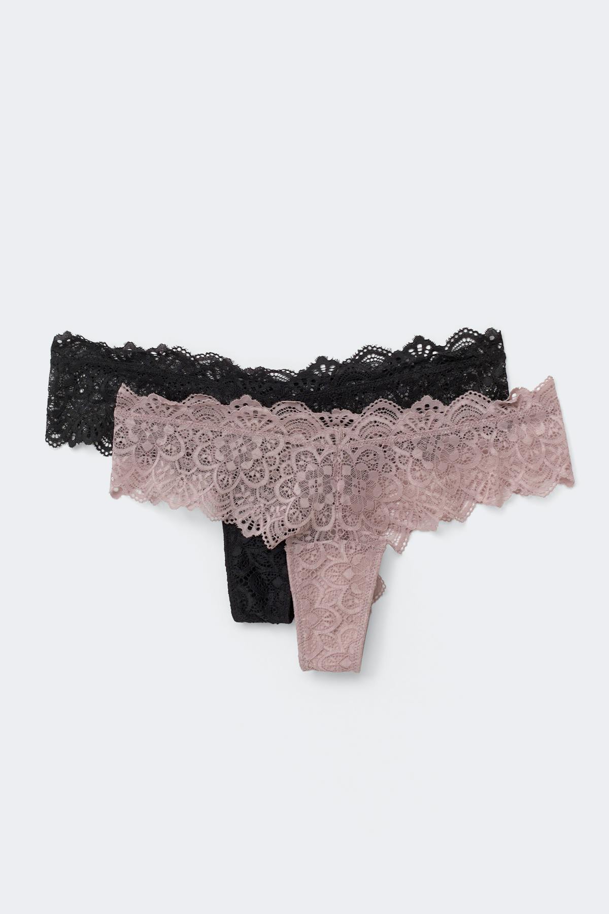 2-pack lace brazilian - Black/tawnyport