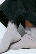 Ribbed socks - Gris