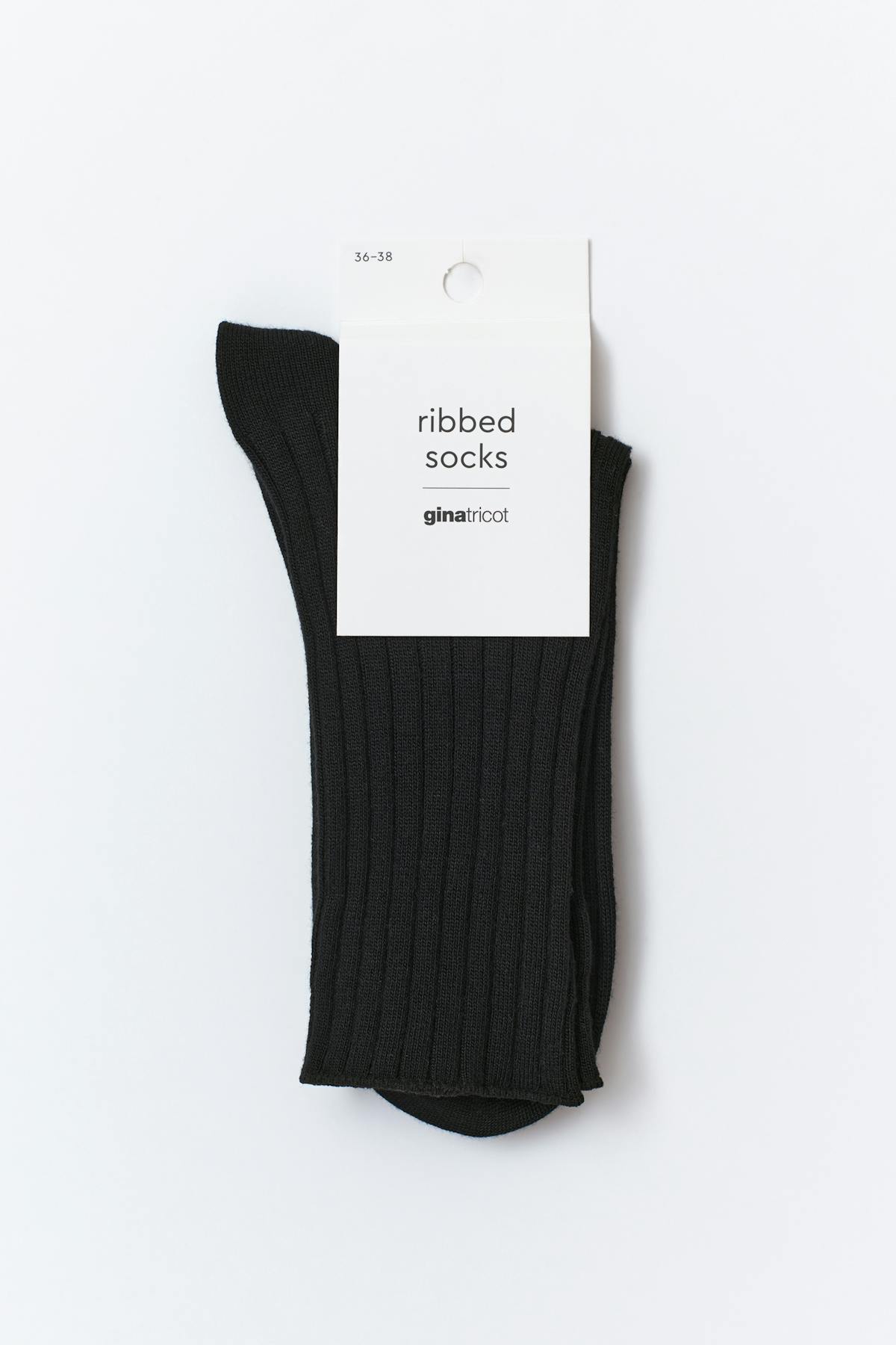 Ribbed socks - Noir
