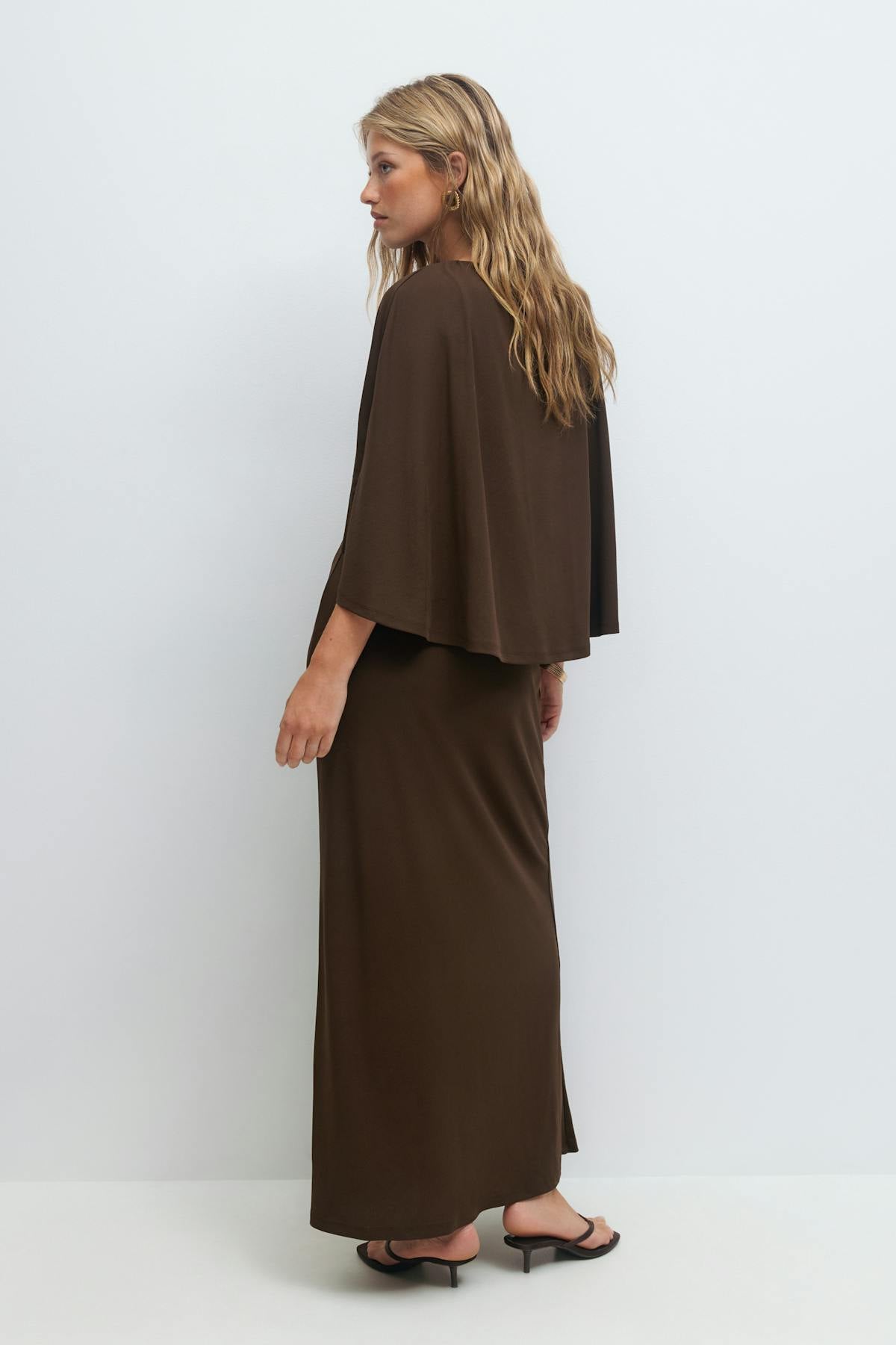 Cape dress - Mole