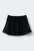 Lace mini skirt - Noir