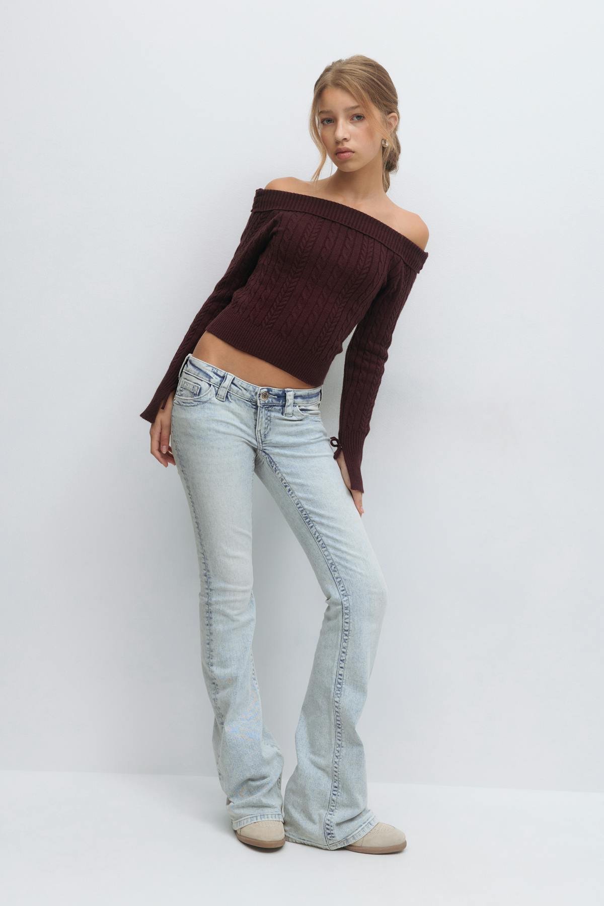 Y dixie low flare jeans - Bleu clair
