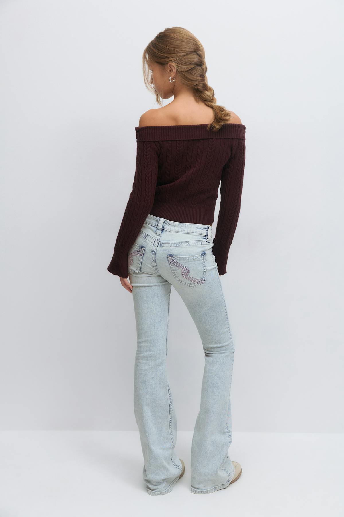 Y dixie low flare jeans - Bleu clair