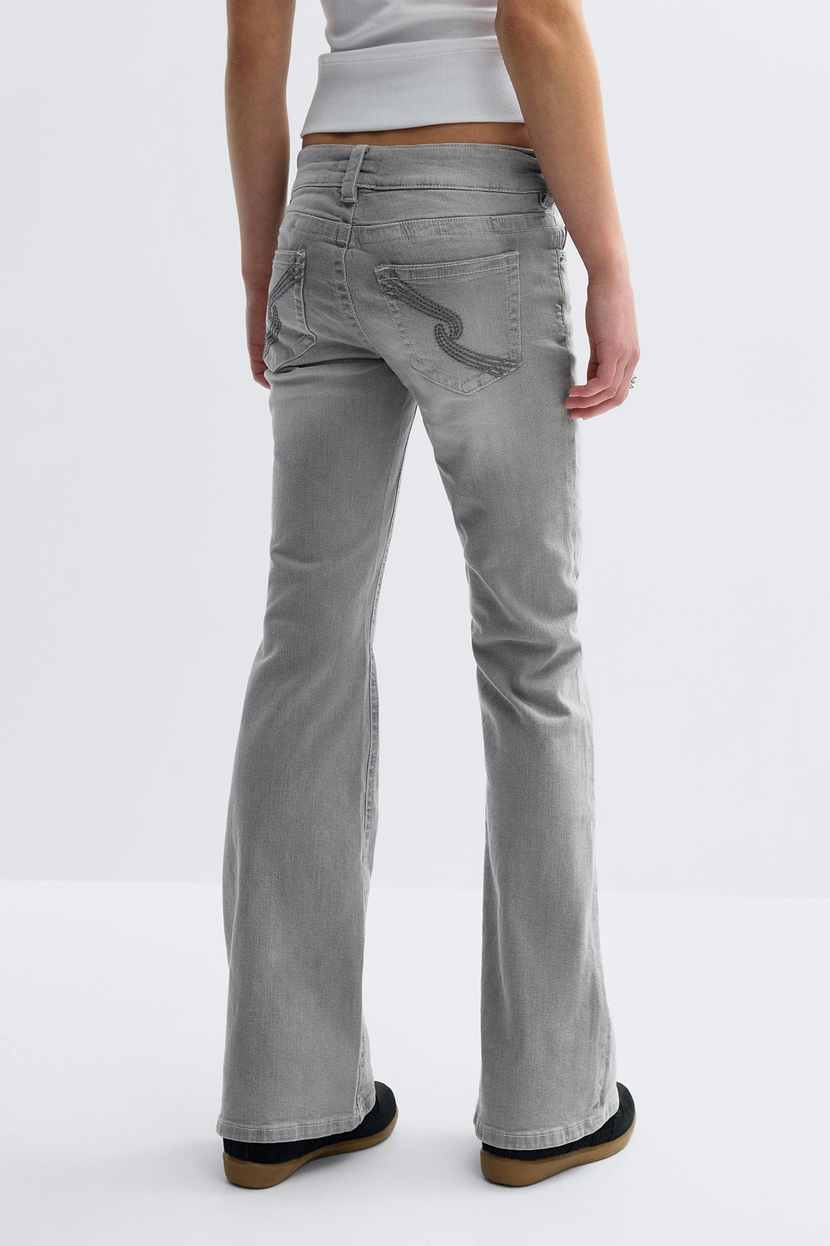 Y dixie low flare jeans - Mid blue