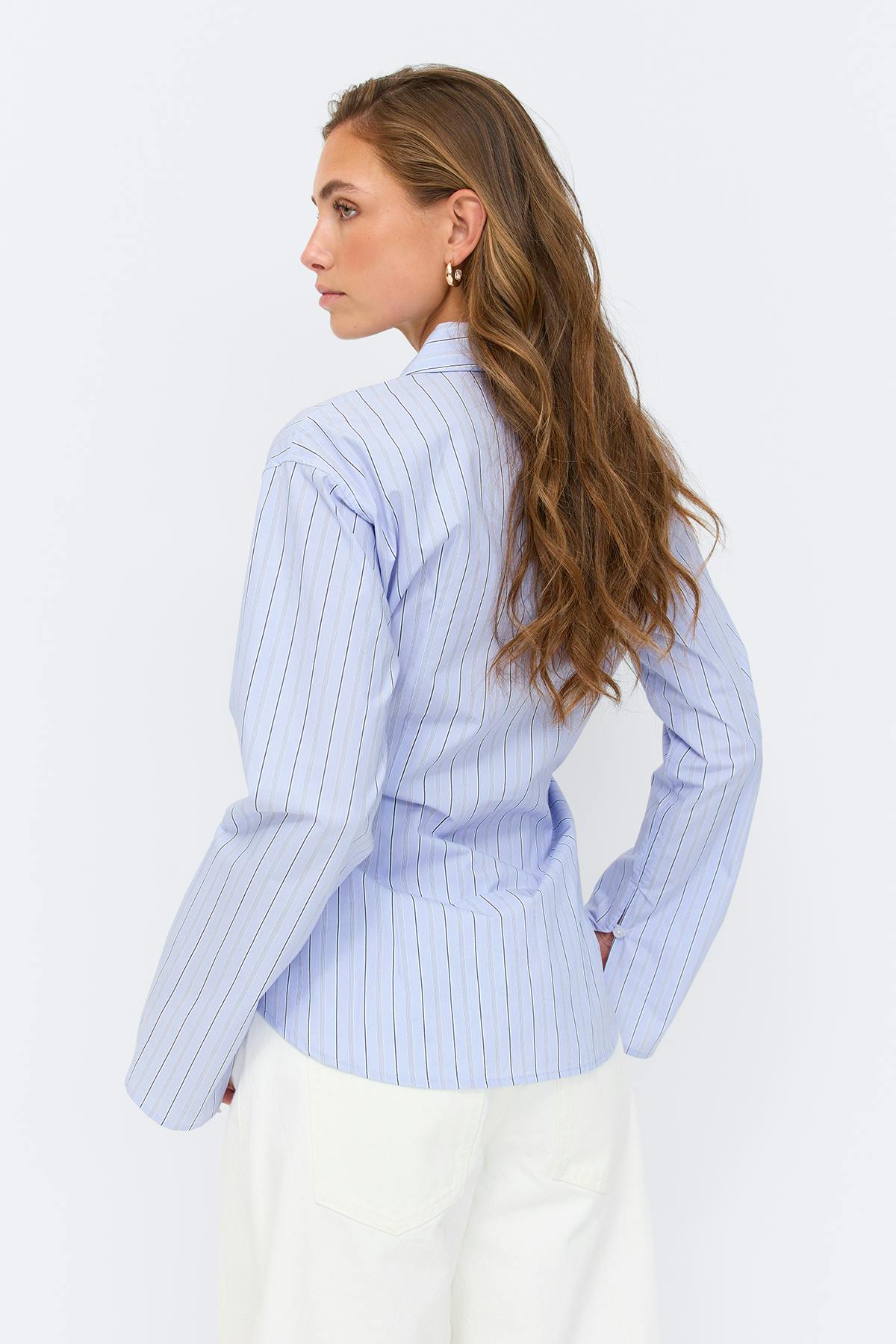 Shaped shirt - Blue/stripe