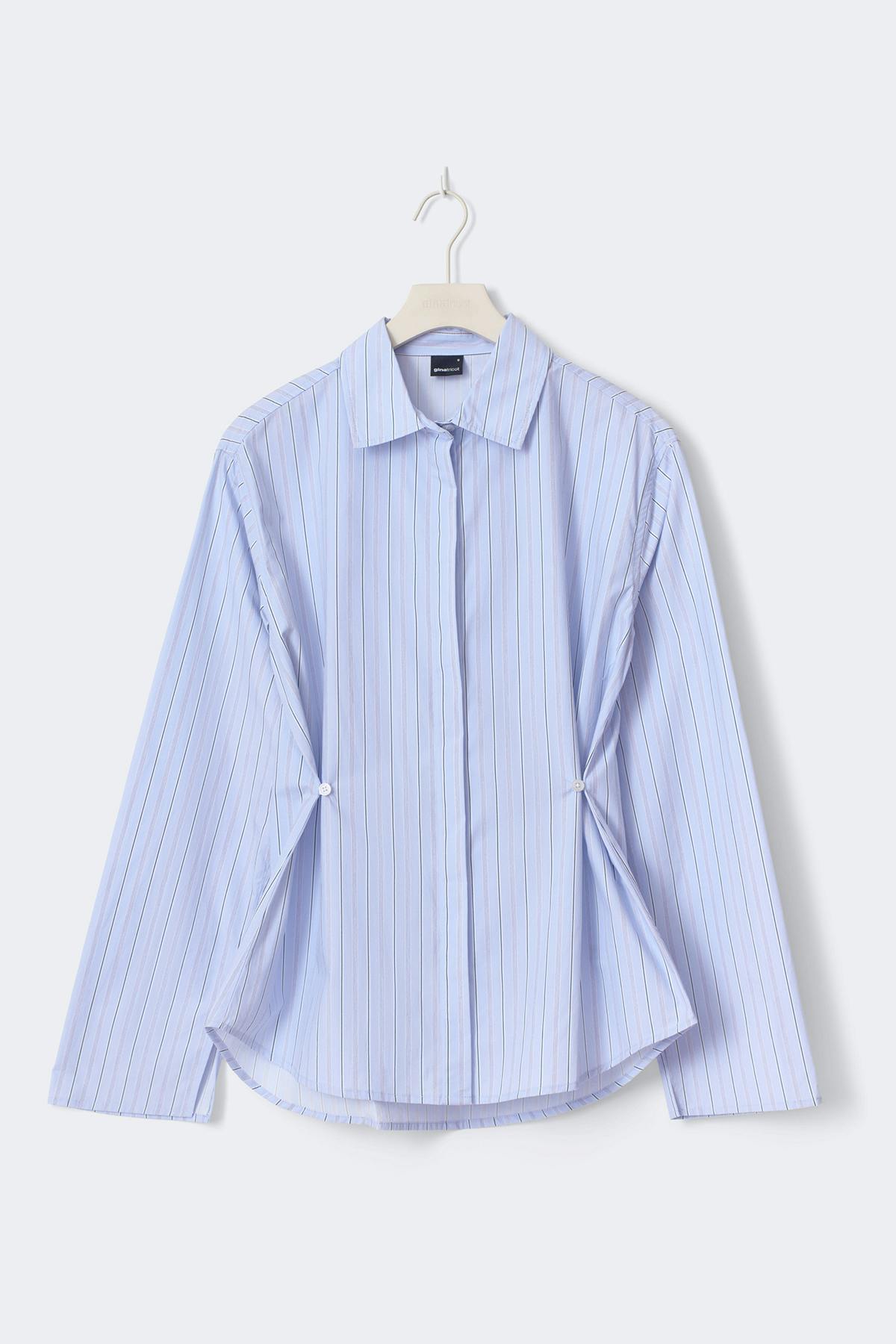 Shaped shirt - Blue/stripe
