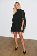 Cape mini dress - Noir