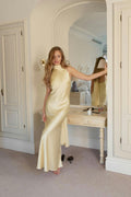 Shawl maxi dress - Violet clair