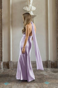 Shawl maxi dress - Bordeaux