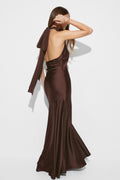Shawl maxi dress - Noir