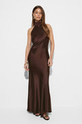 Shawl maxi dress - Noir