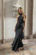 Shawl maxi dress - Violet clair