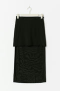 Mesh skirt - Noir