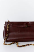 Chain strap clutch bag