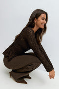 Lace peplum top - Mole