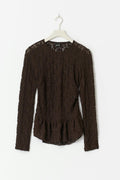 Lace peplum top - Mole