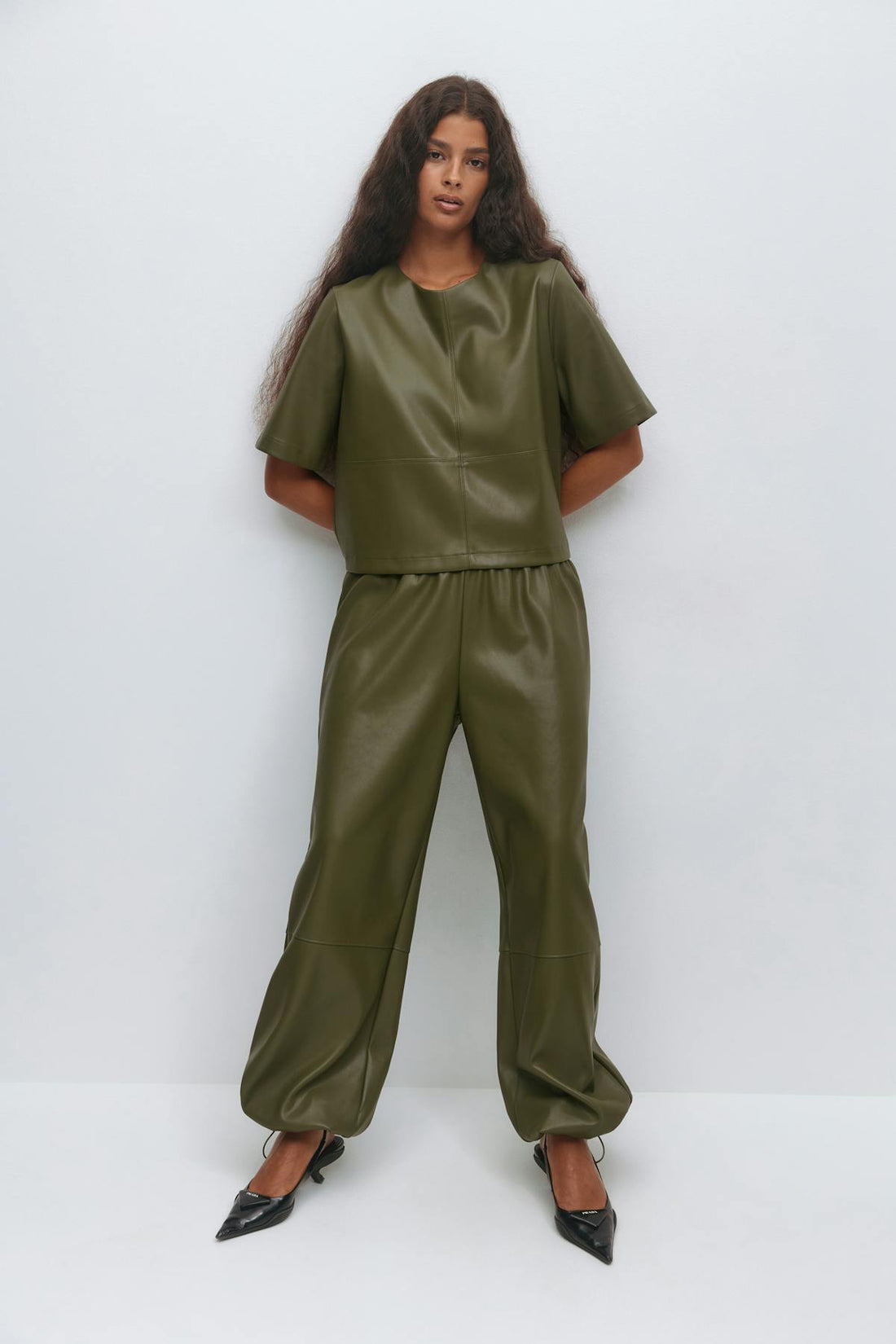 Pu balloon trousers - Sea turtle