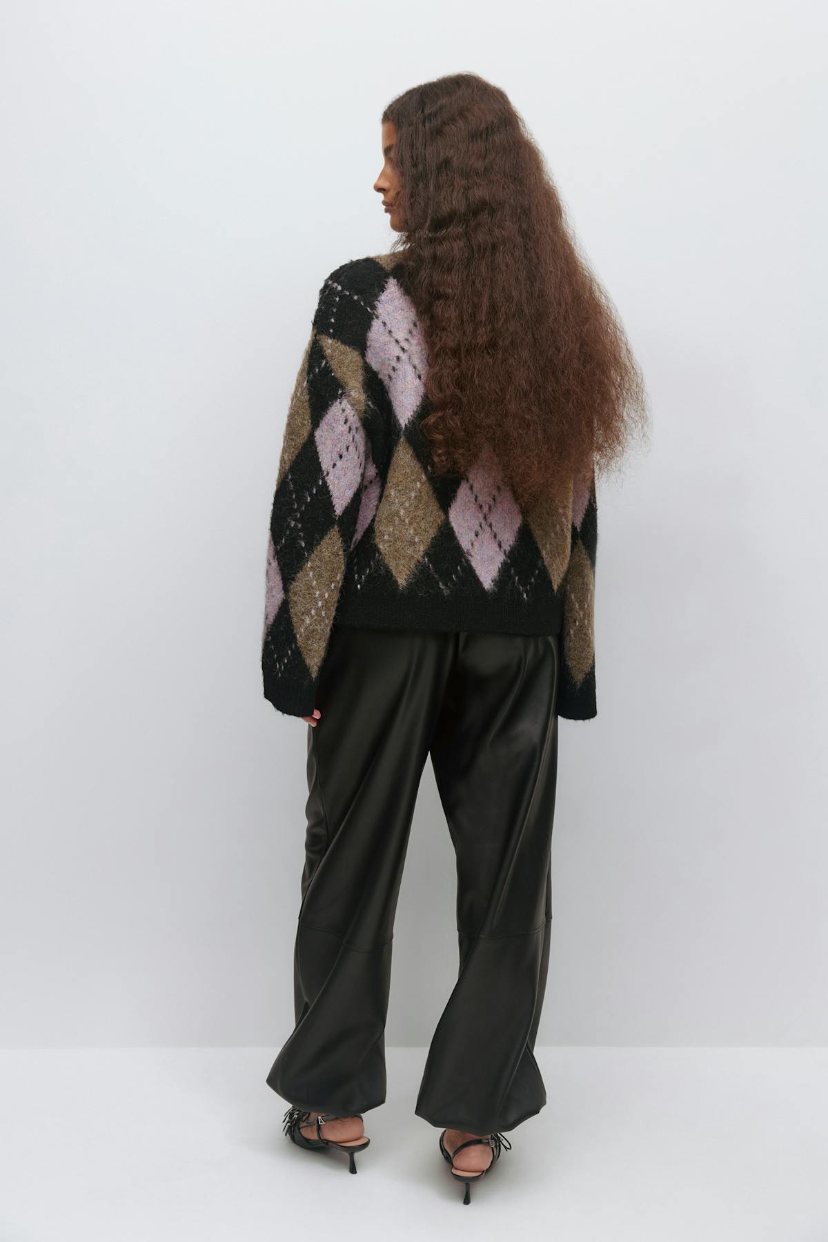 Pu balloon trousers - Noir