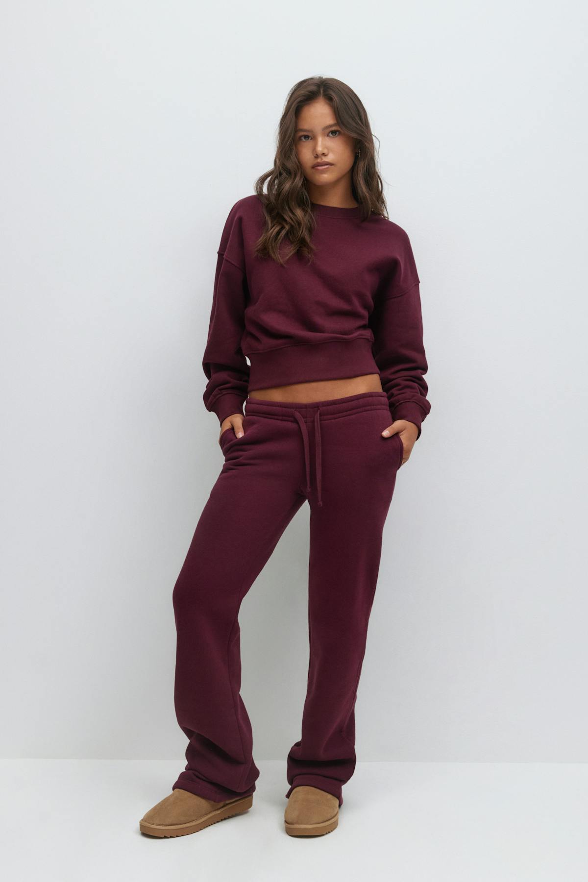 Y low waist sweatpants - Bleached mauve