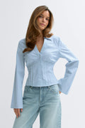 Shaped shirt - Pink stripe