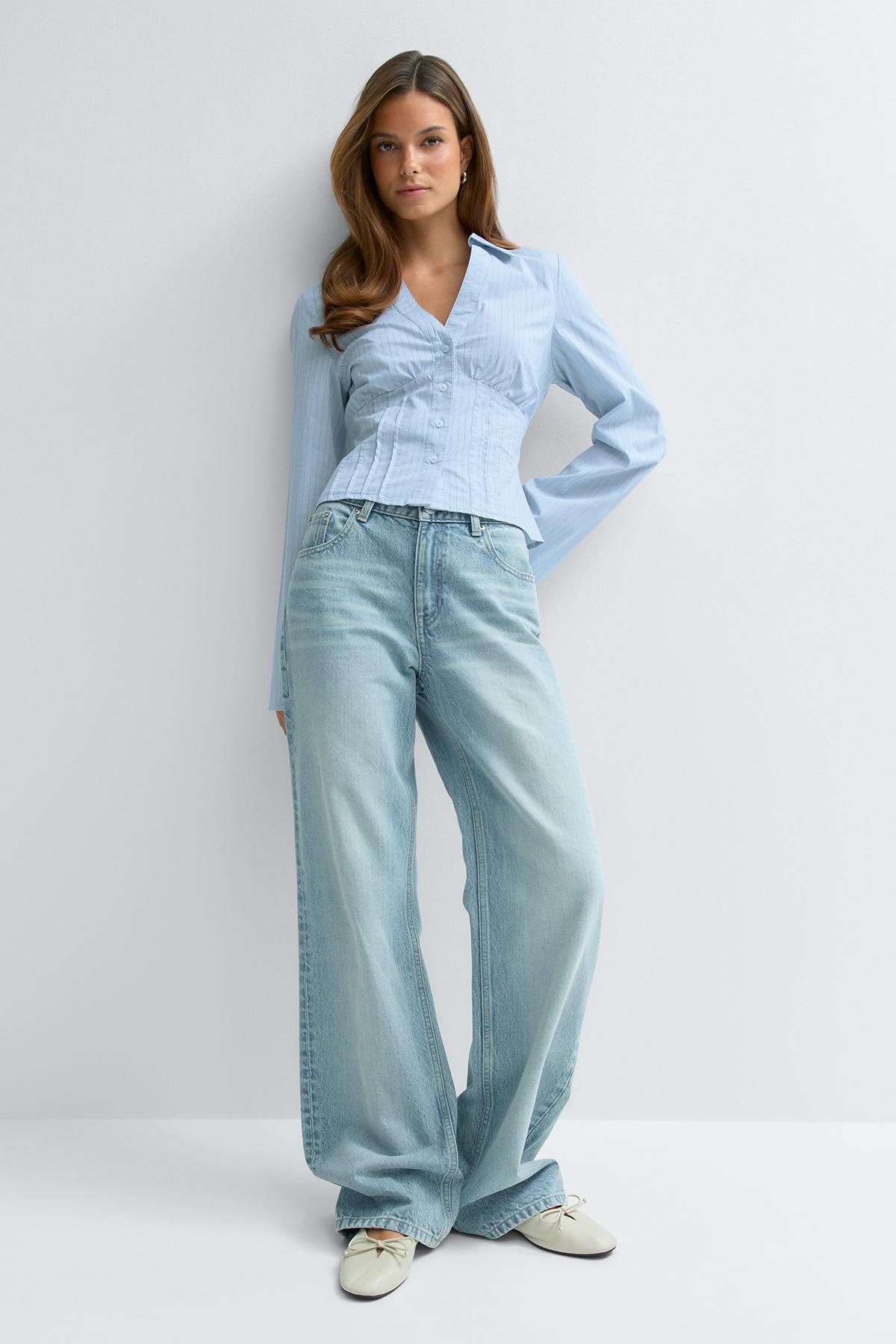 Shaped shirt - Pink stripe