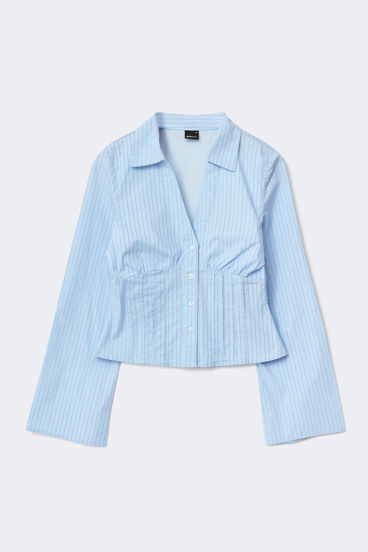 Shaped shirt - Pink stripe