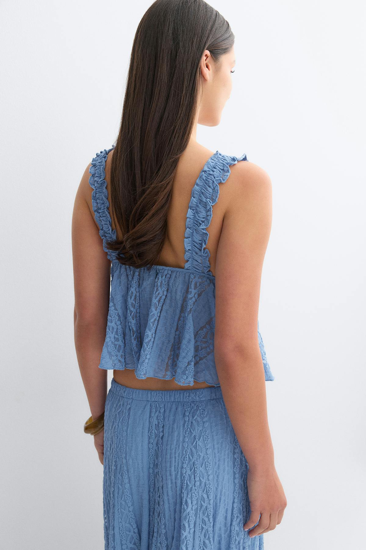 Lace singlet - Kaki