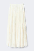 Lace maxi skirt - Marron foncé