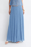 Lace maxi skirt - Haute red