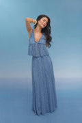 Lace maxi skirt - Haute red