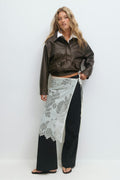 Lace apron skirt
