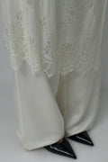 Lace apron skirt