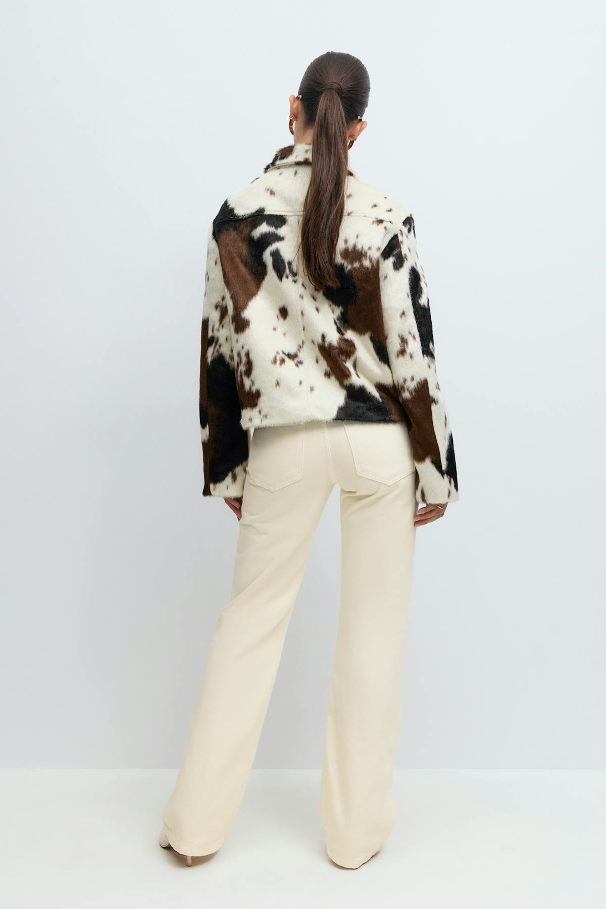 Lacing jeans - Blanc cassé