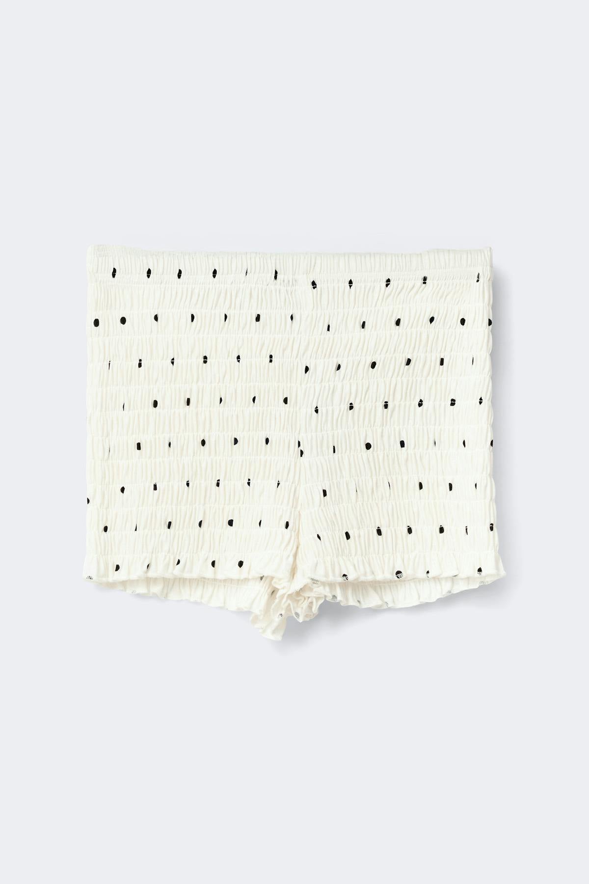 Smock shorts - Black dot