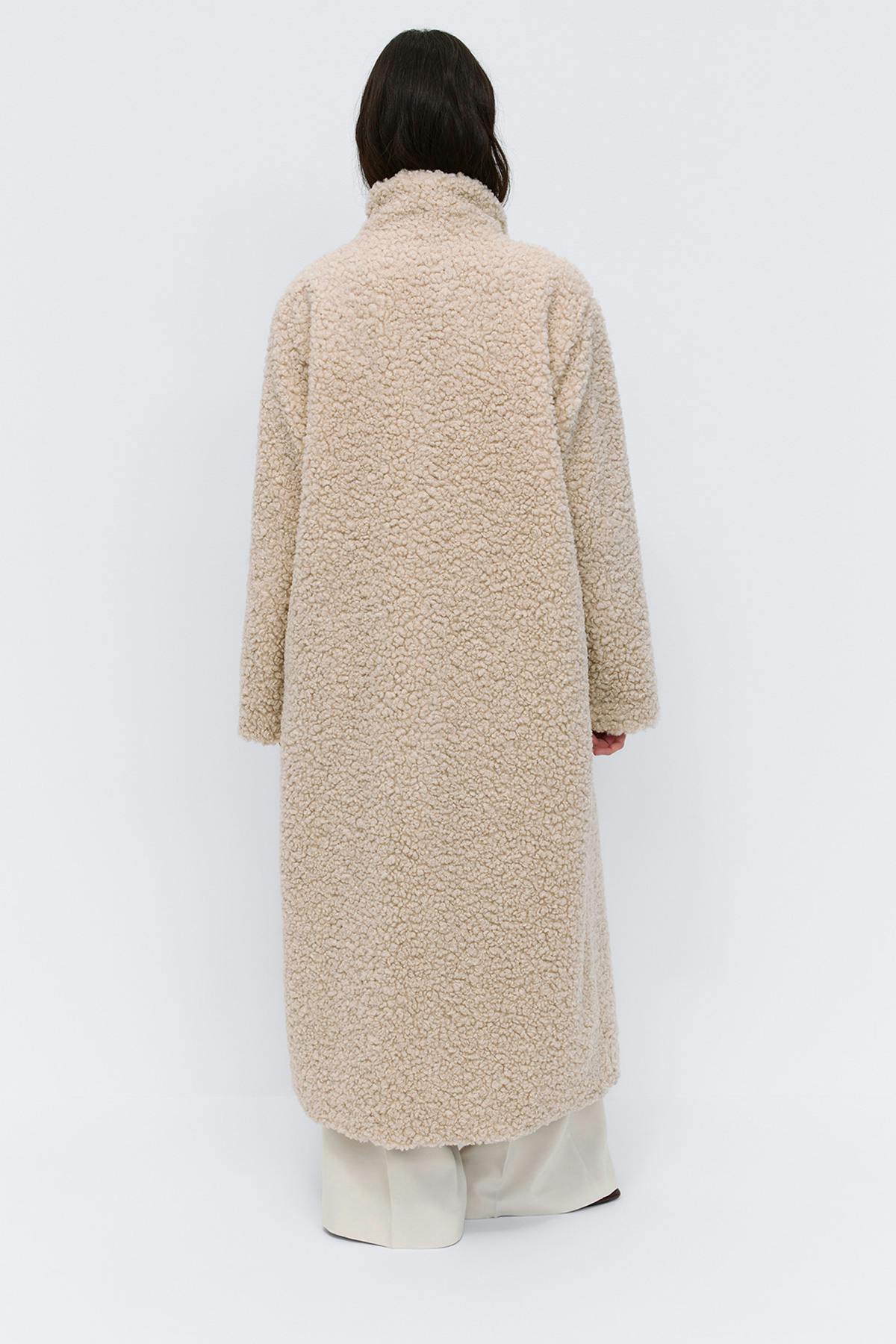 Pile coat - Beige clair