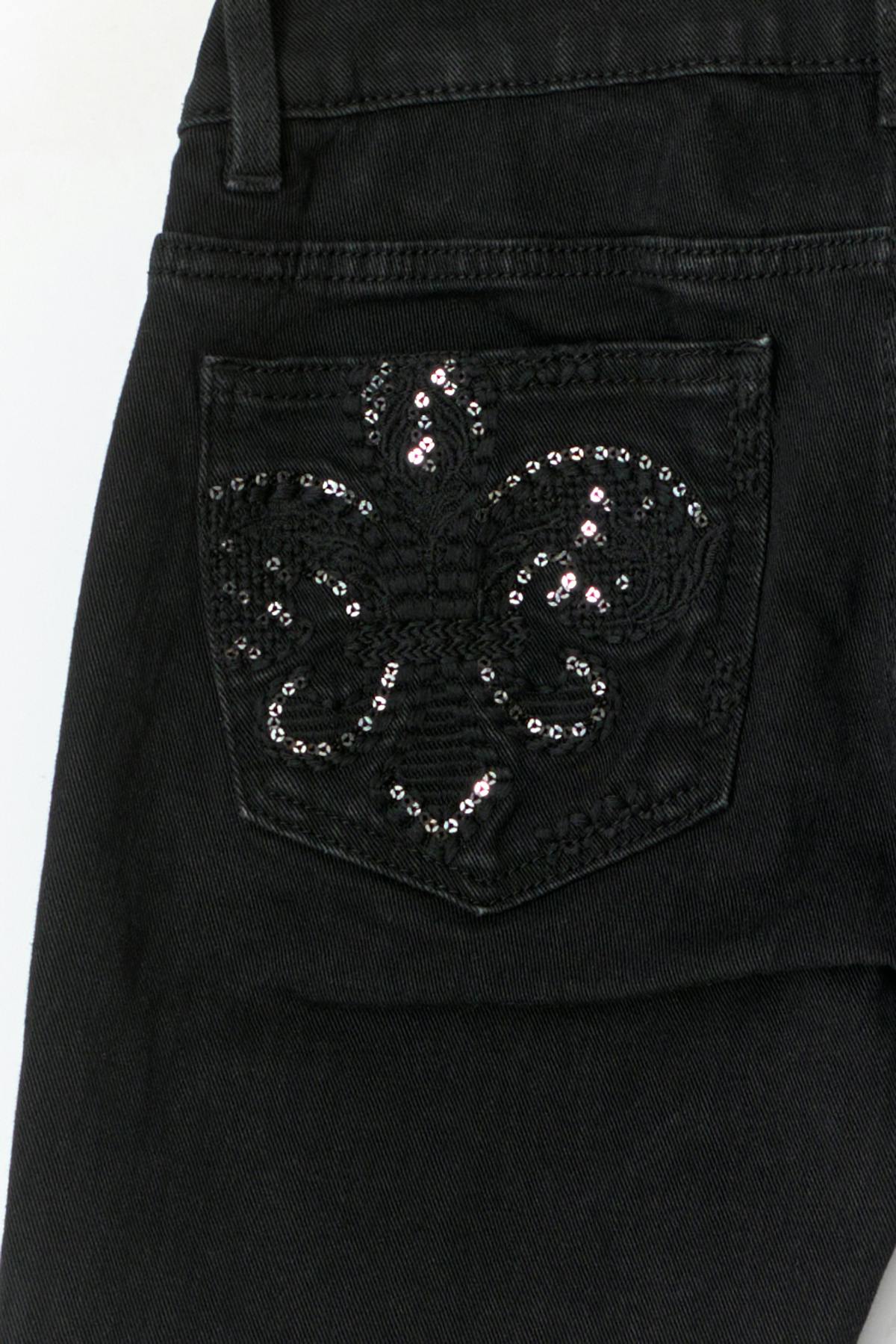 14+ pleated flare jeans tall - Grey distressed