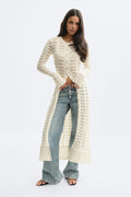 Knitted crochet dress - Alfalfa