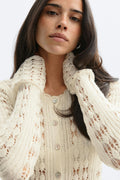Knitted crochet dress - Alfalfa