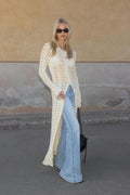 Knitted crochet dress - Alfalfa